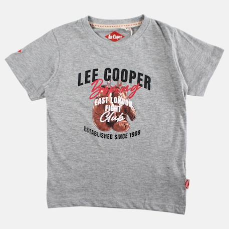 T shirt garçon manches courtes imprimé Beige+Gris+Marine+Noir+Rouge 6 - vertbaudet enfant 
