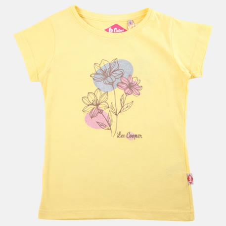 T shirt fille manches courtes Fushia+Jaune+Orange+Rosatre 8 - vertbaudet enfant 