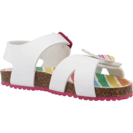 Sandales fille été Blanc blanco 5 - vertbaudet enfant 