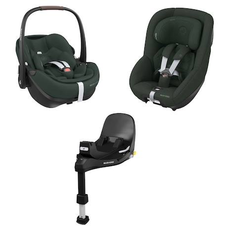 Pack cosi pebble pro 2 + pearl 360 pro 2 + embase familyfix 360 pro Black+Graphite+Green+Truffle 13 - vertbaudet enfant 