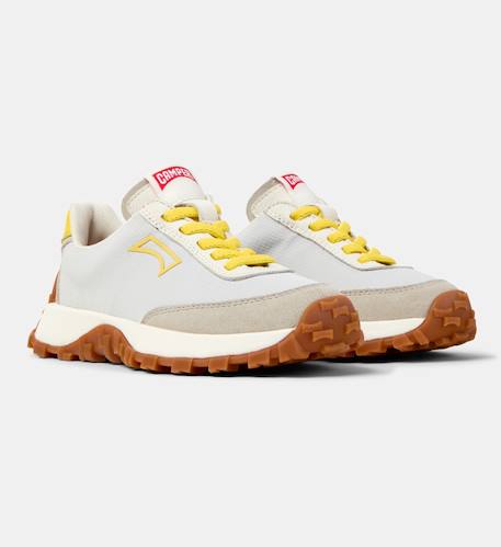 Baskets garçon cuir drift trail kids Gris pastel 2 - vertbaudet enfant 