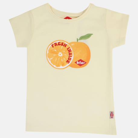 T-shirt manches courtes avec dessin Beige+Blanc+Orange+Rose 3 - vertbaudet enfant 