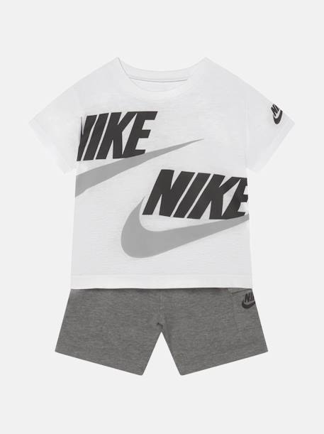 Ensemble 2 pièces Gris / blanc 1 - vertbaudet enfant 
