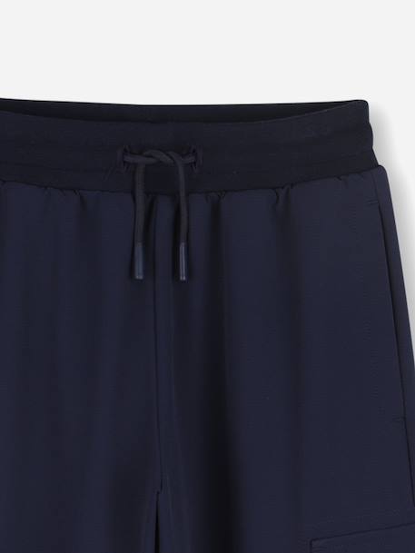 Cargo garçon taille élastique Bleu foncé 3 - vertbaudet enfant 
