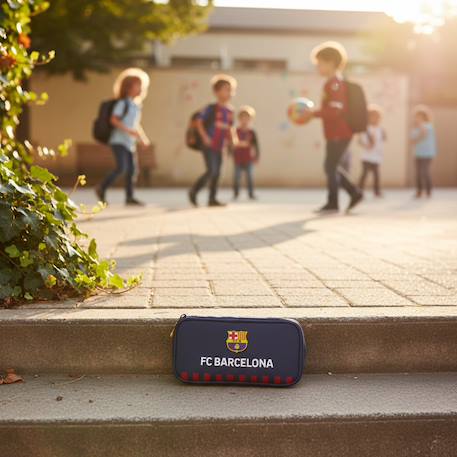 Trousse à crayons rectangulaire fc barcelone fc barcelone 22 cm – fc_barcelone Bleu / bleu / marine / gris 2 - vertbaudet enfant 