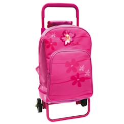 -Sac à dos à roulettes barbie fleur 35 cm - maternelle