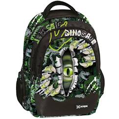 -Sac à dos primaire xscape dino – 42 cm, 3 poches à zip – polyester 600d