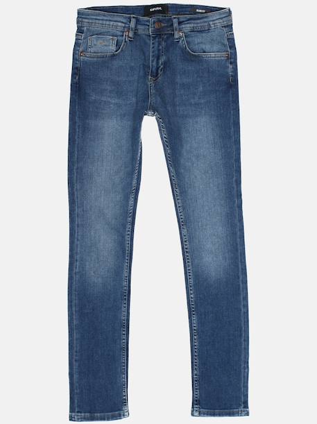 Jean slim enfant Bleu+Bleu clair 1 - vertbaudet enfant 