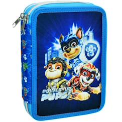 Jouet-Matériel scolaire-Trousse garnie double compartiment power up pat patrouille 18 cm