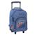Sac à roulettes toile camps boy beard wolf 43 cm Bleu jean 1 - vertbaudet enfant 