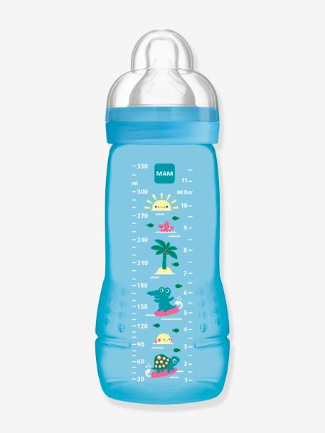 Biberon 330 ml MAM Easy Active 2e âge Fairy Tale bleu+jaune+rose 1 - vertbaudet enfant 