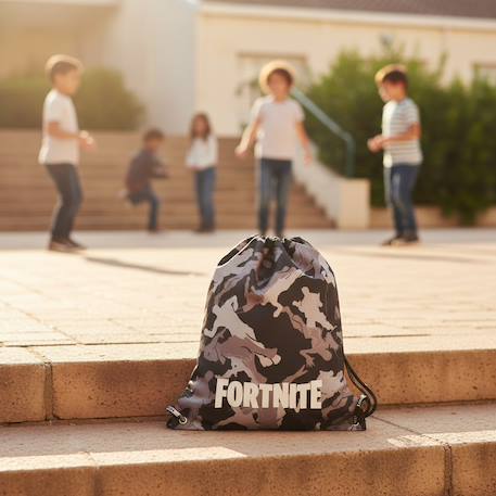 Sac de natation enfant fortnite – tissu camouflage – 42 cm Bleu+Noir 4 - vertbaudet enfant 