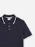 Polo garçon à manches courtes Blanc+Bleu 6 - vertbaudet enfant 