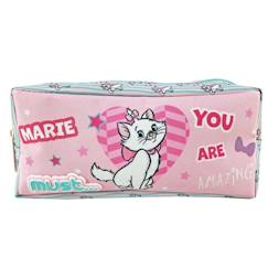 Jouet-Matériel scolaire-Trousse en toile imprimée marie disney 1 compartiment