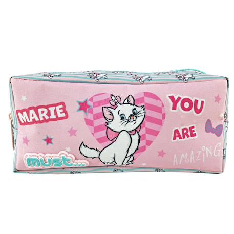 Trousse en toile imprimée marie disney 1 compartiment Blanc / rose / clair 1 - vertbaudet enfant 