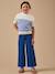 Pantalon large en twill - collection junior Outremer 4 - vertbaudet enfant 