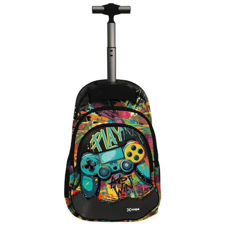 Garçon-Sac à dos à roulettes gaming cmp 44 cm 2 compartiments zippés