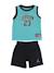 Ensemble garçon 2 pièces Bleu / blanc+Noir / rouge+Vert / noir 10 - vertbaudet enfant 