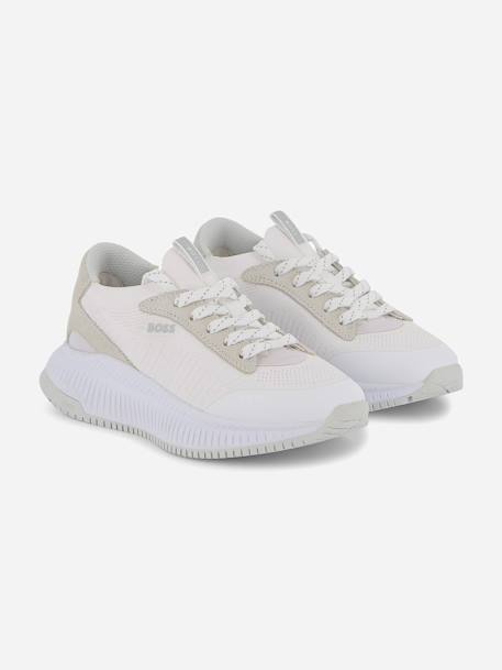 Basket garçon a lacets Blanc+Noir 2 - vertbaudet enfant 
