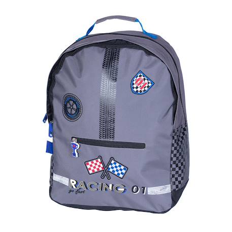 Sac à dos scolaire garçon - 43 cm Bleu+Bleu / jaune+Gris 5 - vertbaudet enfant 