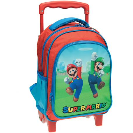 Trolley super mario imprimé polyester 31 cm Noir / rouge / blanc 1 - vertbaudet enfant 