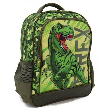 Garçon-Sac à dos scolaire dinosaure t-rex motif camouflage 41 cm