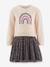 Robe avec jupe en tulle léopard fille Happy Girls rose bonbon+vanille 4 - vertbaudet enfant 