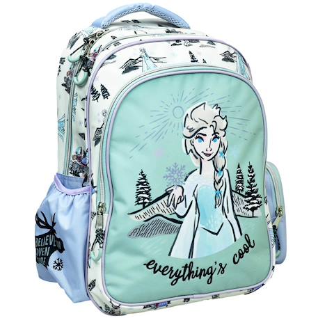 Sac à dos la reine des neiges elsa everythings cool 43 cm Blanc / vert / clair / bleu 1 - vertbaudet enfant 