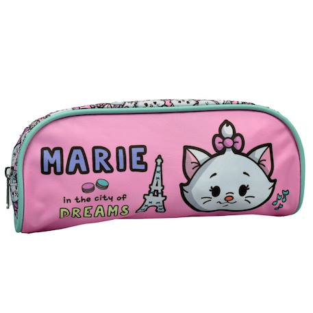 Trousse scolaire disney à motif marie aristochat 2 compartiments Blanc / rose / clair 1 - vertbaudet enfant 