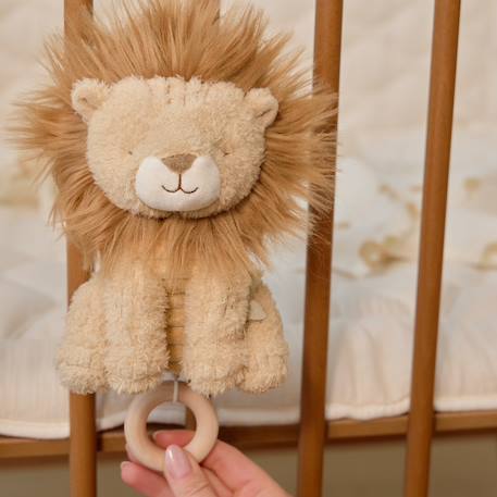 Peluche musicale à suspendre lion safari friends Beige, marron 3 - vertbaudet enfant 