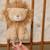 Peluche musicale à suspendre lion safari friends Beige, marron 3 - vertbaudet enfant 
