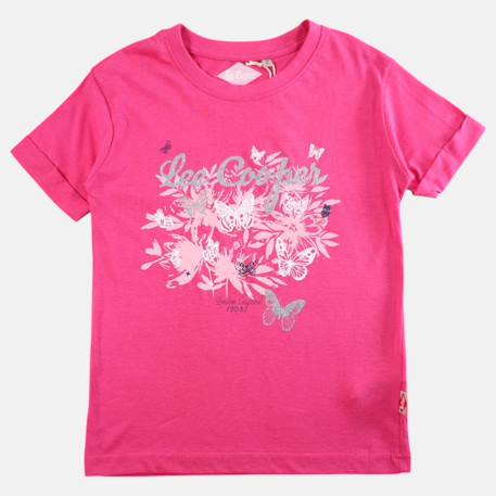 T shirt fille manches courtes Blanc+Fushia+Marine+Rosatre 7 - vertbaudet enfant 