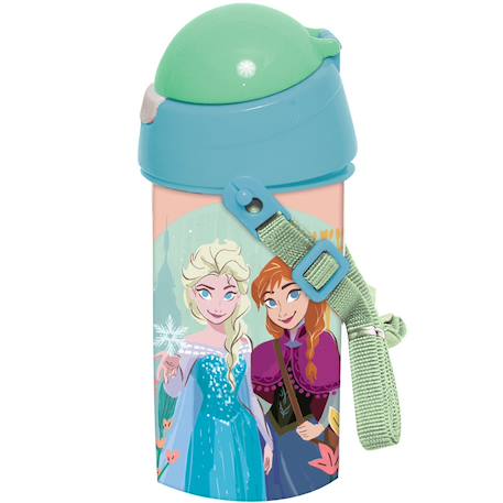 Gourde enfants 500 ml la reine des neiges à sangle Transparent 1 - vertbaudet enfant 