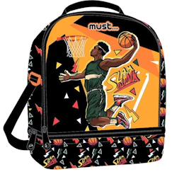 Puériculture-Sac goûter isotherme basketball slam dunk must 24 cm sac déjeuner