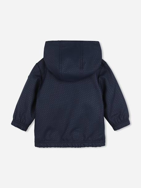 Blouson garçon à capuche Bleu foncé 2 - vertbaudet enfant 
