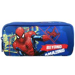Jouet-Matériel scolaire-Trousse rectangulaire en textile spiderman beyond amazing 21 cm