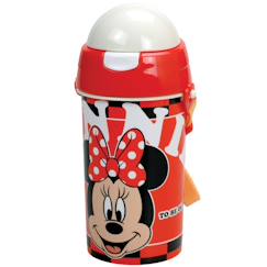 Puériculture-Gourde minnie perfect day 500 ml pvc - sangle amovible