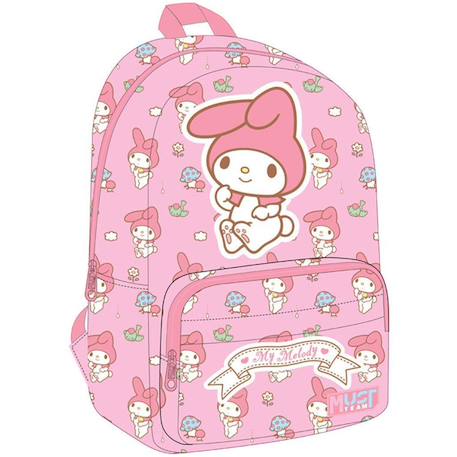 Fille-Accessoires-Sac à dos scolaire my melody 22 l 41x29x17 cm 2 poches zippées - must
