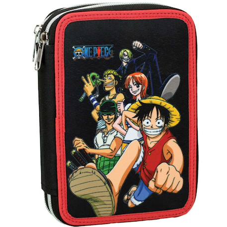 Fille-Accessoires-Trousse one piece à 2 compartiments zippés 20 x 13 x 7 cm