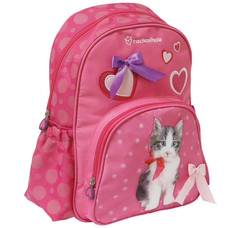 Fille-Accessoires-Sac à dos maternelle motif chat photoréaliste en tissu