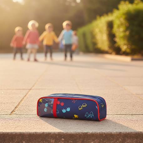 Trousse rectangulaire 600d motif dinosaures Bleu 2 - vertbaudet enfant 