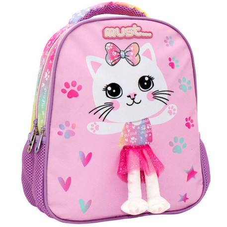Sac à dos maternelle polyester avec tutu 3d Rose 1 - vertbaudet enfant 