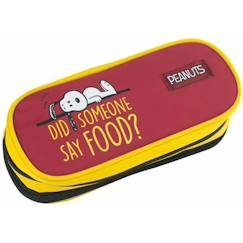-Trousse double compartiment tissu snoopy peanuts 23 cm