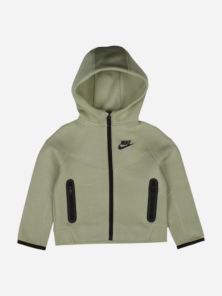 Ensemble deux pièces pour bébé sweat à capuche zippé et pantalon Vert 2 - vertbaudet enfant 