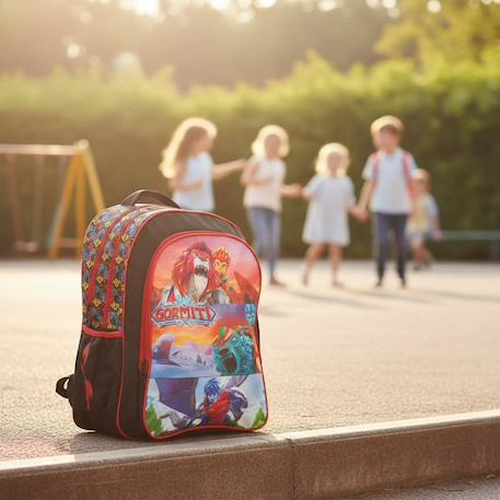 Sac à dos enfant gormiti imprimé pvc Rouge 2 - vertbaudet enfant 