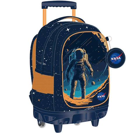 Fille-Accessoires-Sac à dos trolley 3 compartiments zippés 45 cm nasa astronaut lune