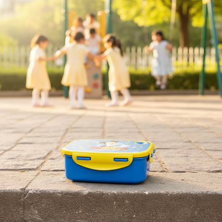 Boîte à goûter 17 cm en pvc mickey mouse bleue – fermeture latérale Bleu 2 - vertbaudet enfant 