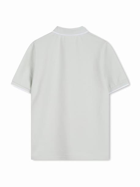 Polo garçon à manches courtes Beige+Vert 5 - vertbaudet enfant 