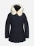Parka fille matelassée Bleu foncé+Noir 4 - vertbaudet enfant 