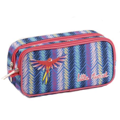 Fille-Accessoires-Trousse rectangulaire little marcel perroquet 22 cm